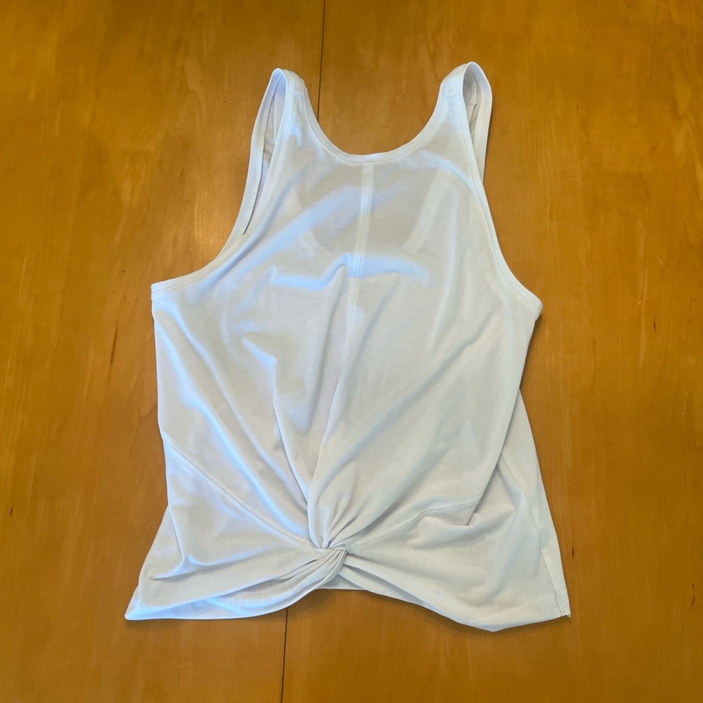 Athleta White Lightweight Running Workout Crop Top